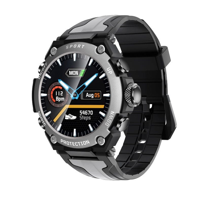 DK10 Bluetooth Music SmartWatch Heart Rate Fitness Sports Tracker - BlueRockCanada Black gray, Blue, Red