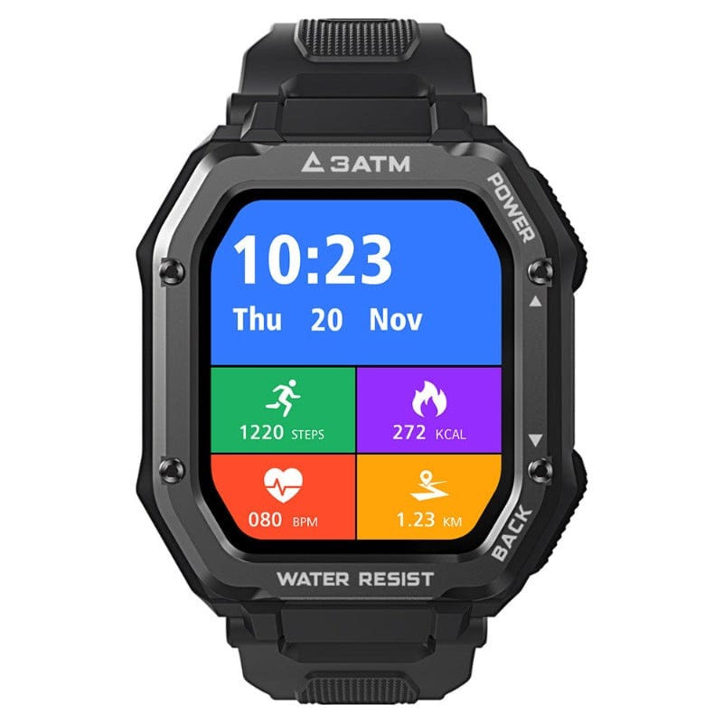 Outdoor Sports Rugged SmartWatch 1.69 Inches With 20 Sports Modes - BlueRockCanada Black, Green