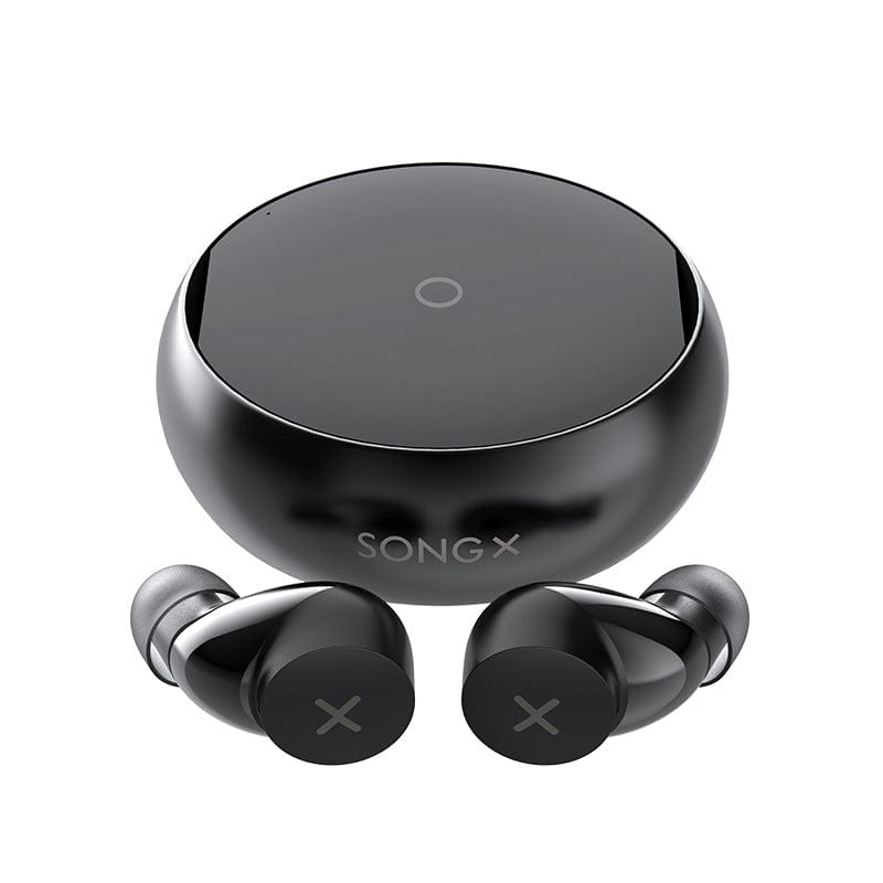 True Wireless Noise Cancelling Waterproof Bluetooth Headphones With Star Loop Design - BlueRockCanada Black, Blame penguin, Earphone sleeve, Green, Orange, Silver Space Gift Box, White