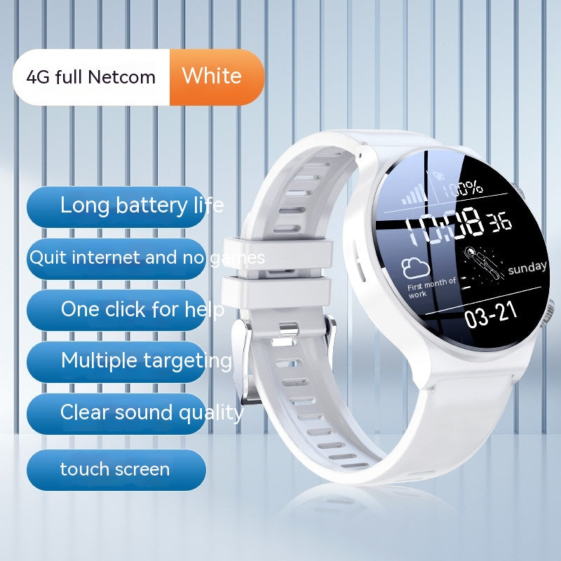 Fashion Men and women's Video Smart Watch-White On Whie-BlueRockCanada