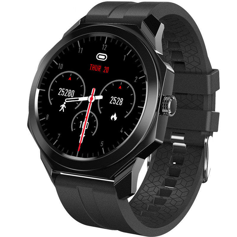 R68 Sports Bluetooth Smart Watch Heart Rate Sleep Monitoring Watch-Black on Black-BlueRockCanada