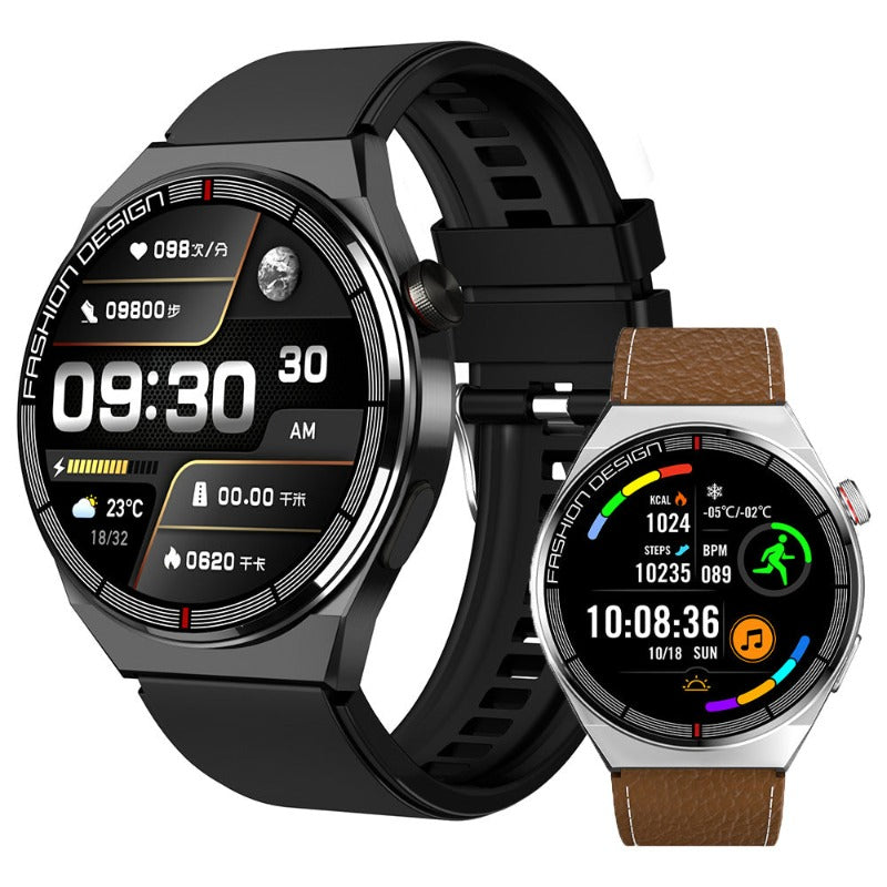 Smartwatch With Bluetooth Call And NFC Function - BlueRockCanada Black, Black leather, Black steel, Red, Silver brown, Silver steel