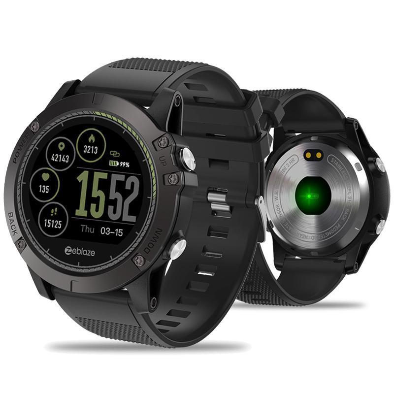 Waterproof Tactical SmartWatch V3 HR - BlueRockCanada Black, Blue, Red