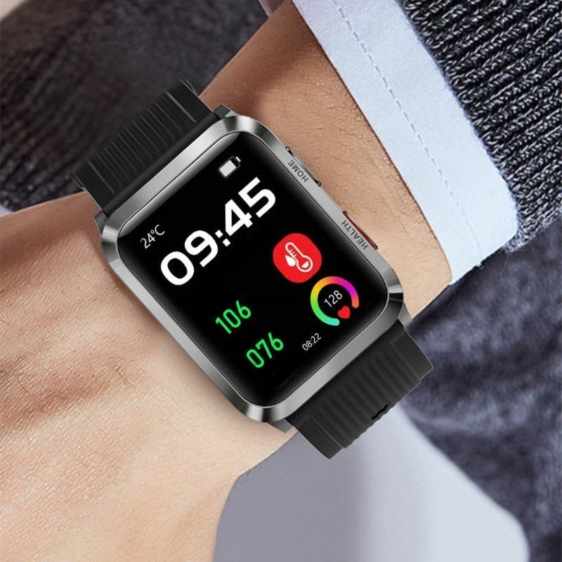 S6T Smart Watch Blood Pressure Heart Rate Blood Oxygen Measurement-Black-BlueRockCanada