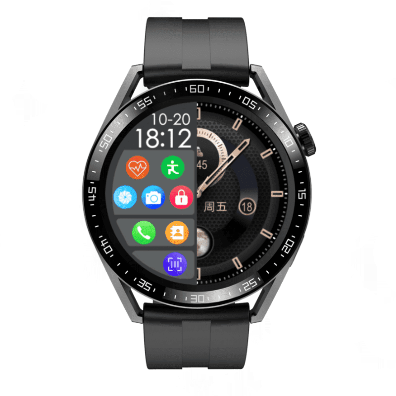 Men's D8 Sports Smartwatch With Long Range Function - BlueRockCanada Black