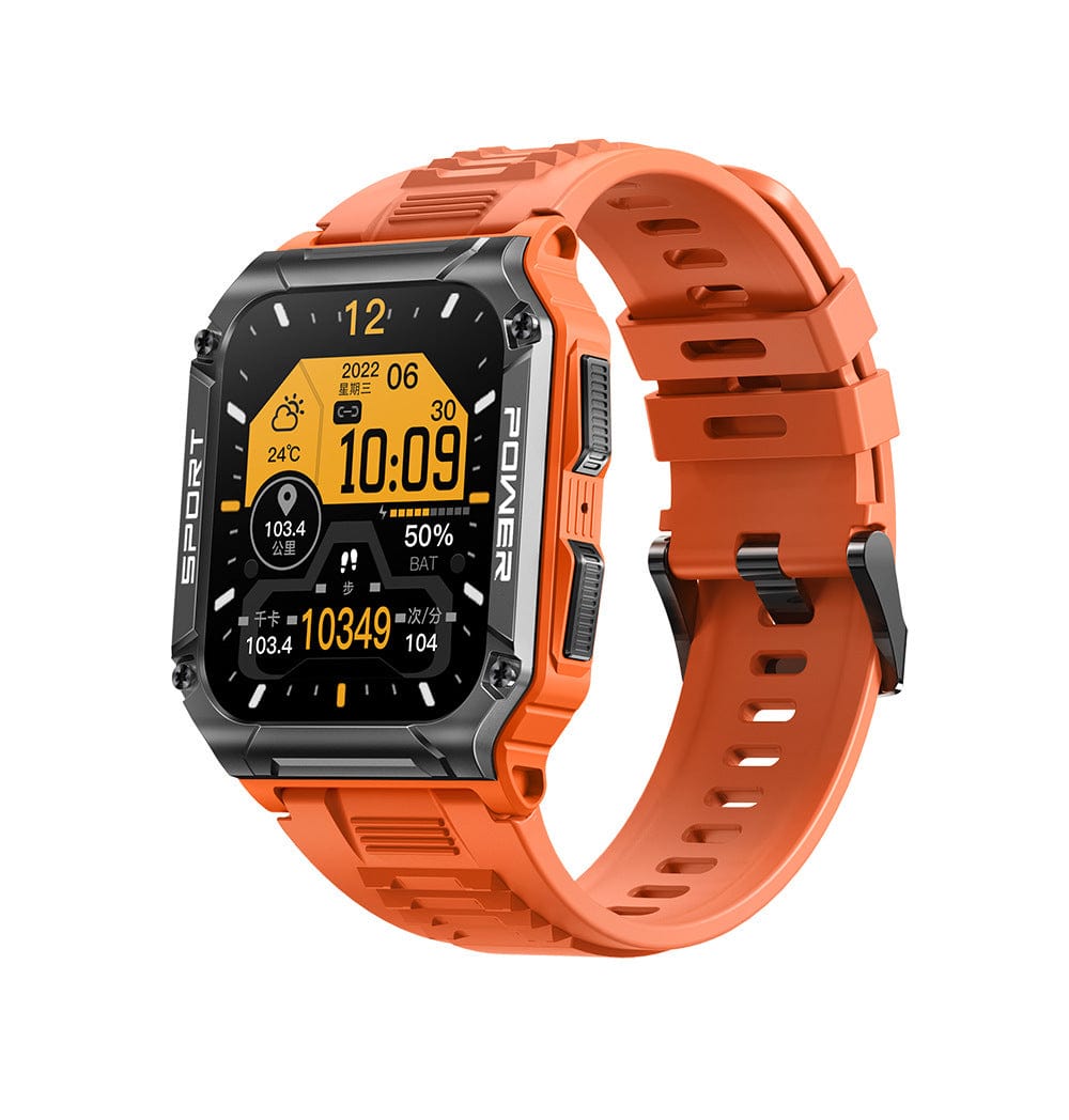 Compass Smartwatch 1.95 Screen Bluetooth Talk Fitness Tracker - BlueRockCanada Black / usb, Dark Blue / usb, Orange / usb