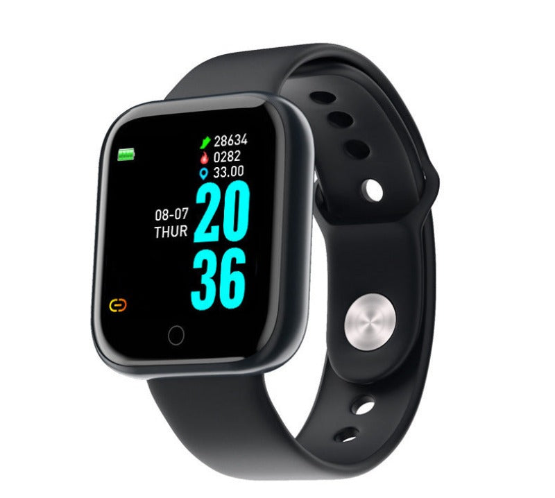 Y68 Smart Watch USB Smart Bracelet Direct Charging-Black-BlueRockCanada