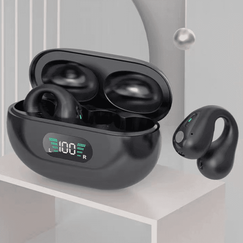 Bone Conduction Bluetooth 5.3 Wireless Sports Ear Clip Headphones - BlueRockCanada Black, Khaki, White