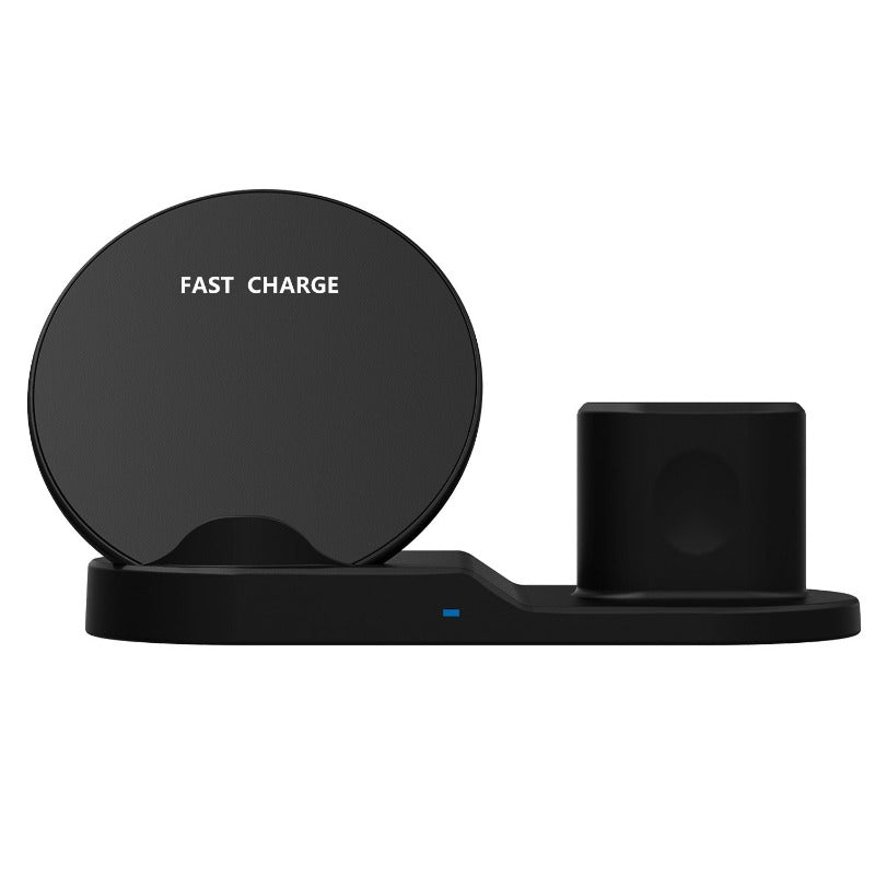 Wireless Charger 3-in-1 Compatible with Apple products - BlueRockCanada Black With US Charging Plug / 1pcs, White Base Only / 1pcs, Black Base Only / 1pcs, White With US Charging Plug / 1pcs