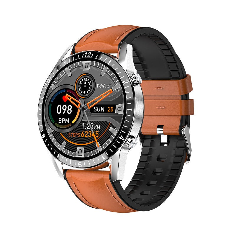 Bluetooth Smartwatch, Compatible With Various Devices and Operating Systems. - Black, Brown, Orange, 2 Black, Red, Dark Green, Silver, Black crude steel, Black crude steel and Silver, Black thin steel belt -BlueRockCanada