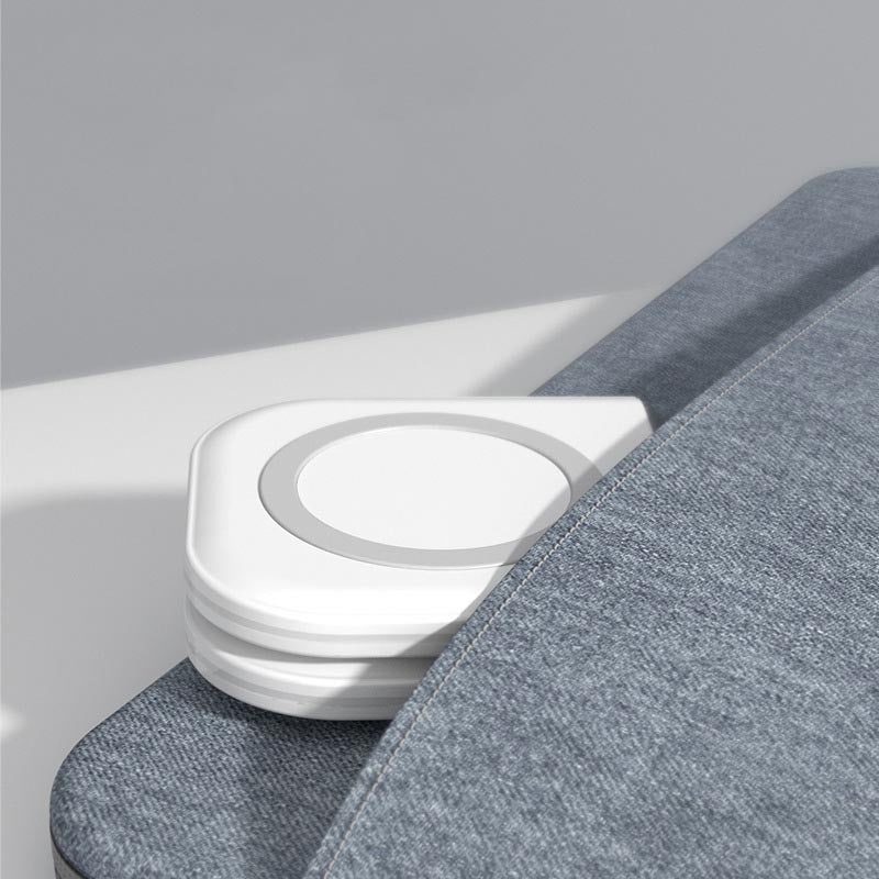 Two in One Folding Dual Magnetic Wireless Charger Pad - BlueRockCanada White / USB