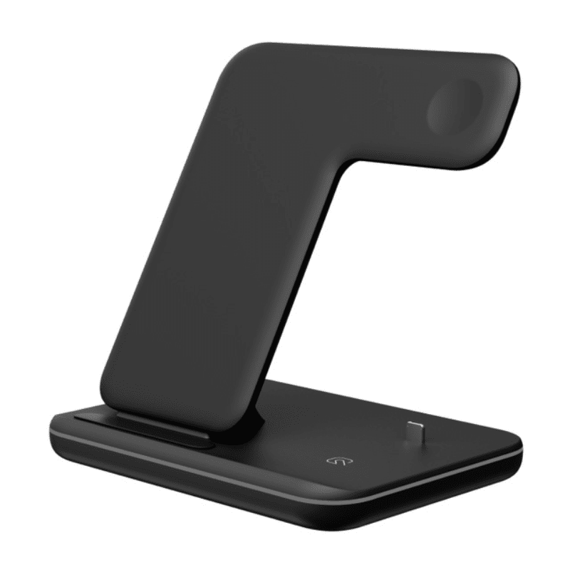 Wireless 3 In 1 Charger Pad Compatible with most phones, Smart Watch & Earbuds - BlueRockCanada Black Charger Only, White Charger Only, Black With Charger Plug Combo, Black Charging Plug US, White With Charger Plug Combo