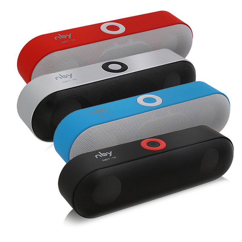 Mini Bluetooth Subwoofer Portable Wireless Speaker With 3D Stereo Sound - BlueRockCanada Silver gray, Red, black, blue