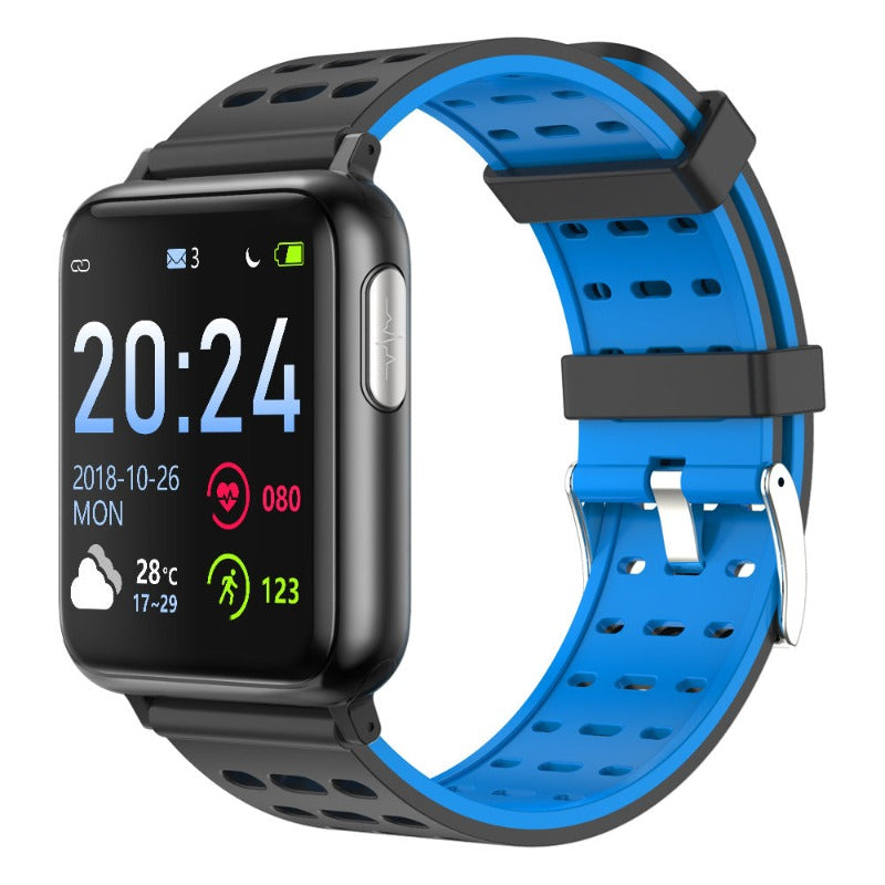 V5 smart bracelet smart watch fitness watch - BlueRockCanada Black Black, Black Blue, Black Green, Black Grey, Black Red, Black Yellow, Sliver Black, Sliver Blue, Sliver Green, Sliver Grey