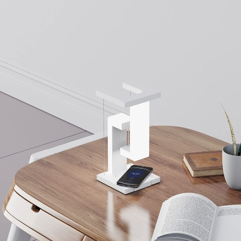 Office Desk Smartphone Wireless Charging Station Table Lamp - BlueRockCanada White wireless charging, White classic
