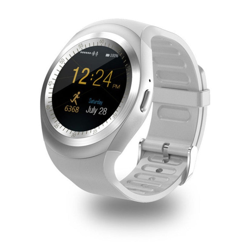 Pedometer Bluetooth Card Smartwatch - White / Blue / Pink / Black - BlueRockCanada
