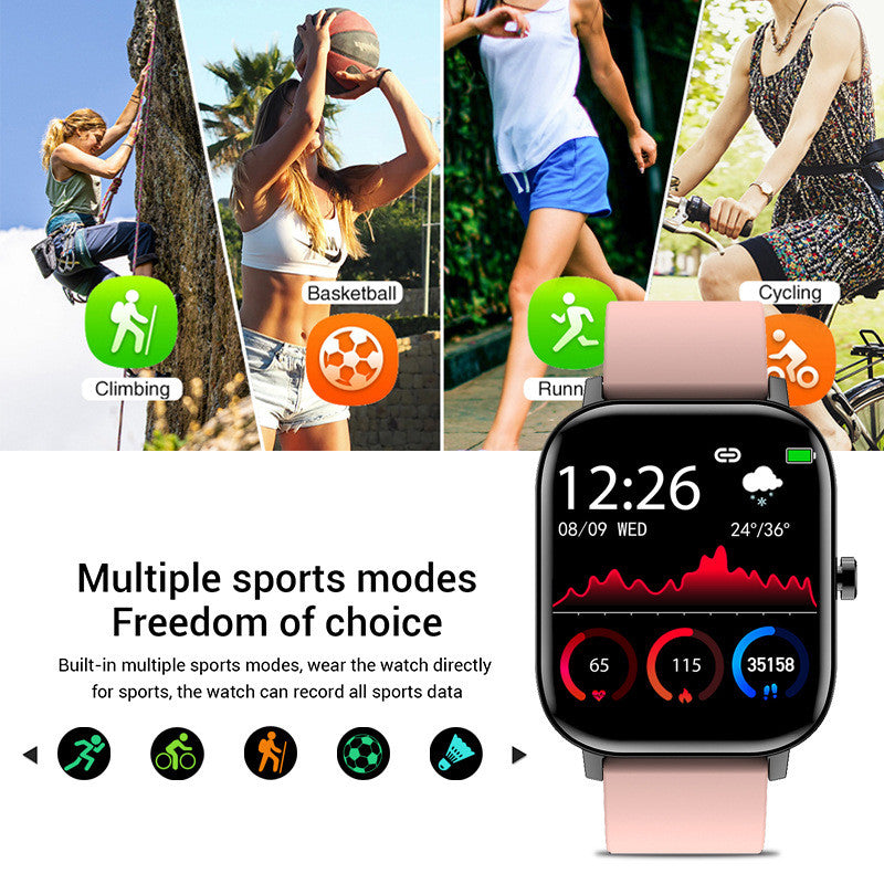 Unisex Bluetooth Smartwatch - BlueRockCanada Black, Red, Blue, Pink, Black2