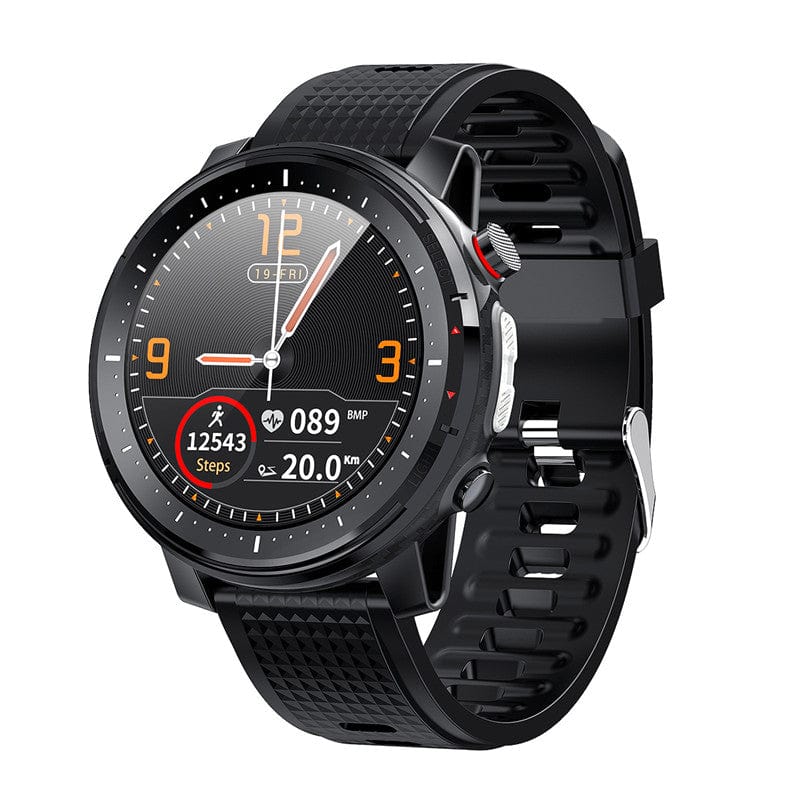 Waterproof Smart Watch Fully Fit HD Round Screen 7-day Battery Life - BlueRockCanada Black, Red