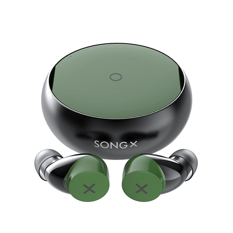 True Wireless Noise Cancelling Waterproof Bluetooth Headphones With Star Loop Design - BlueRockCanada Black, Blame penguin, Earphone sleeve, Green, Orange, Silver Space Gift Box, White