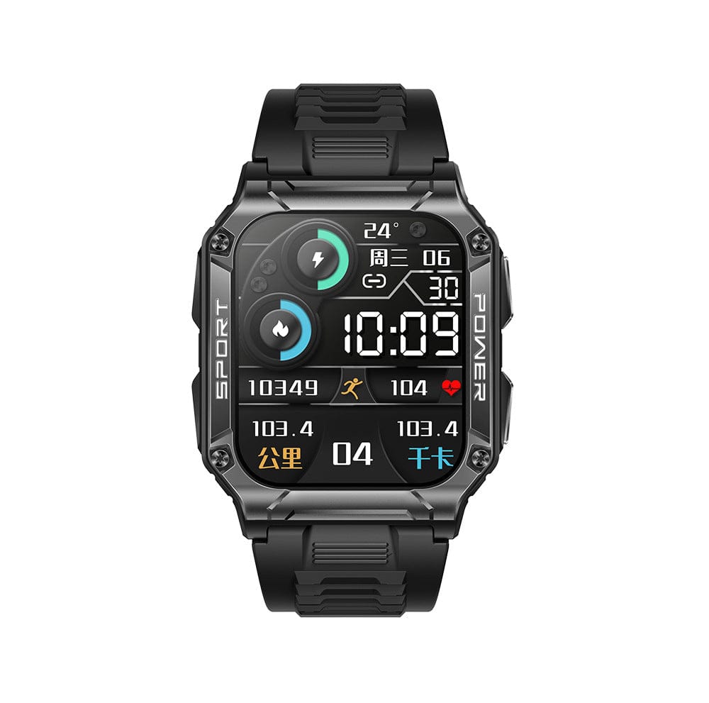 Compass Smartwatch 1.95 Screen Bluetooth Talk  Fitness Tracker - BlueRockCanada Black / usb, Dark Blue / usb, Orange / usb