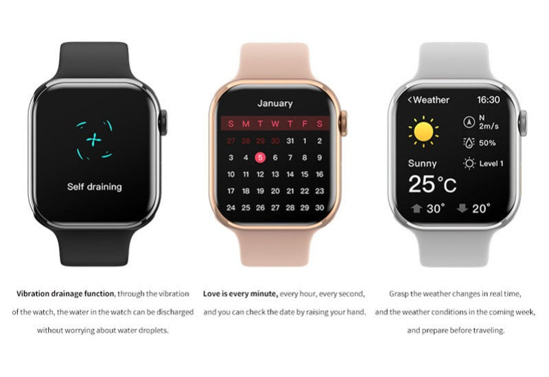New IW9 Smart Watch Apple Compatible - BlueRockCanada - BlueRockCanada