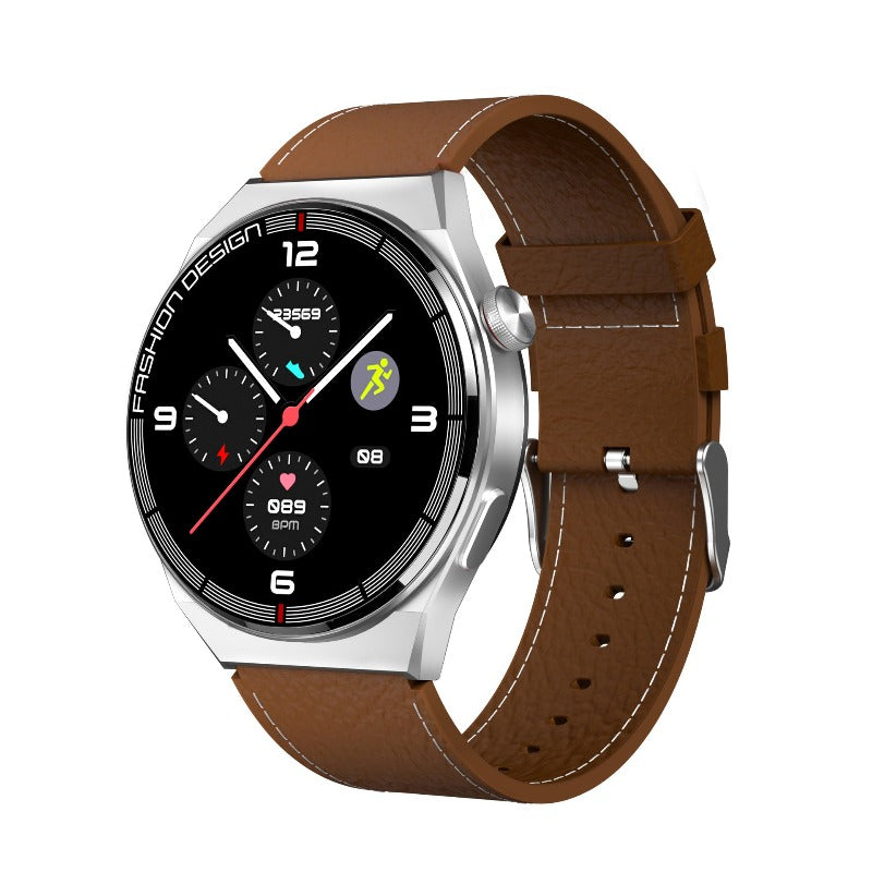 Smartwatch With Bluetooth Call And NFC Function - BlueRockCanada Black, Black leather, Black steel, Red, Silver brown, Silver steel