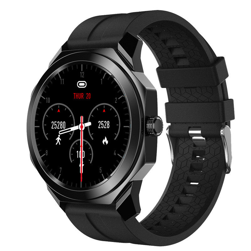 R68 Sports Bluetooth Smart Watch Heart Rate Sleep Monitoring Watch-Black on Black-BlueRockCanada