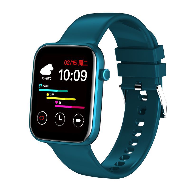 Bluetooth Smart Watch 169 Screen Multi-language Custom Wristband-Blue-BlueRockCanada