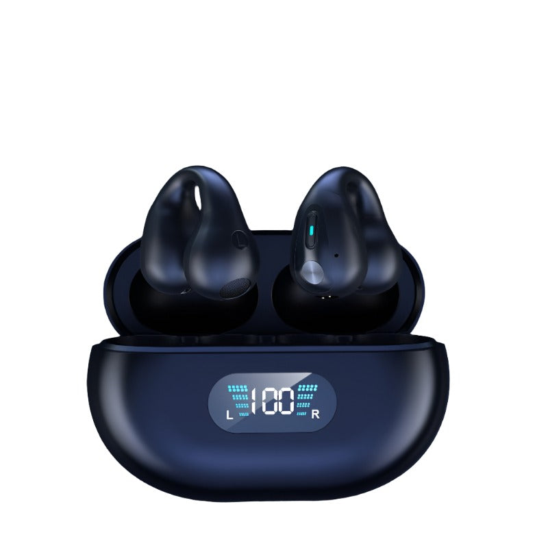 Bone Conduction Bluetooth 5.3 Wireless Sports Ear Clip Headphones - BlueRockCanada Black, Khaki, White