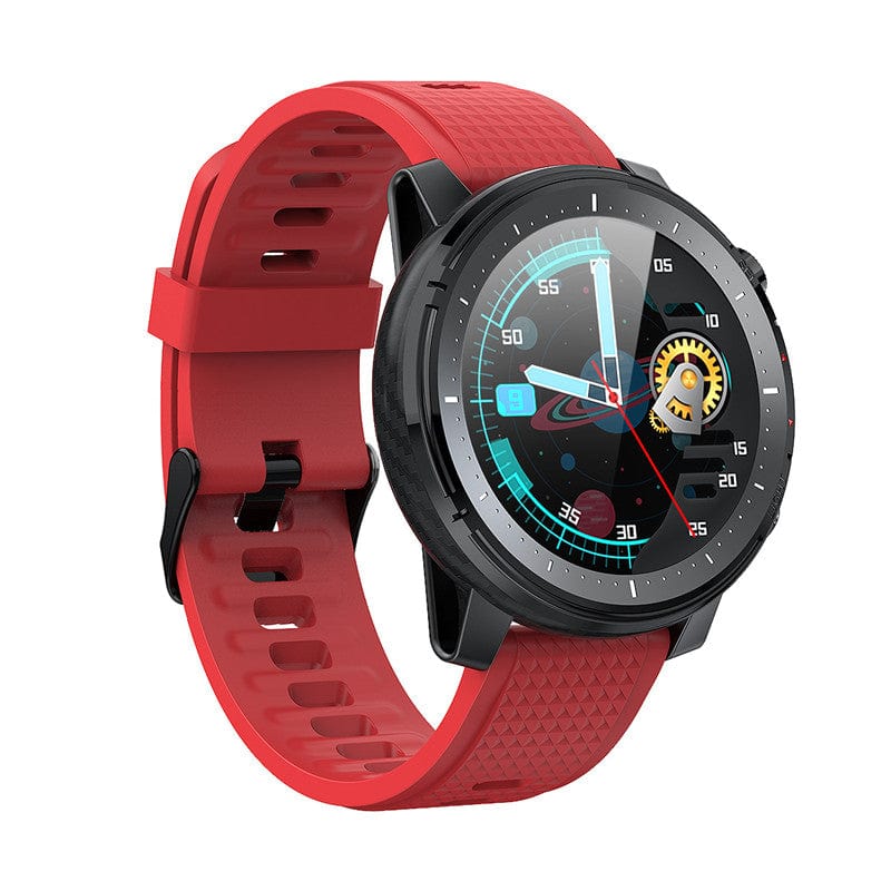 Waterproof Smart Watch Fully Fit HD Round Screen 7-day Battery Life - BlueRockCanada Black, Red