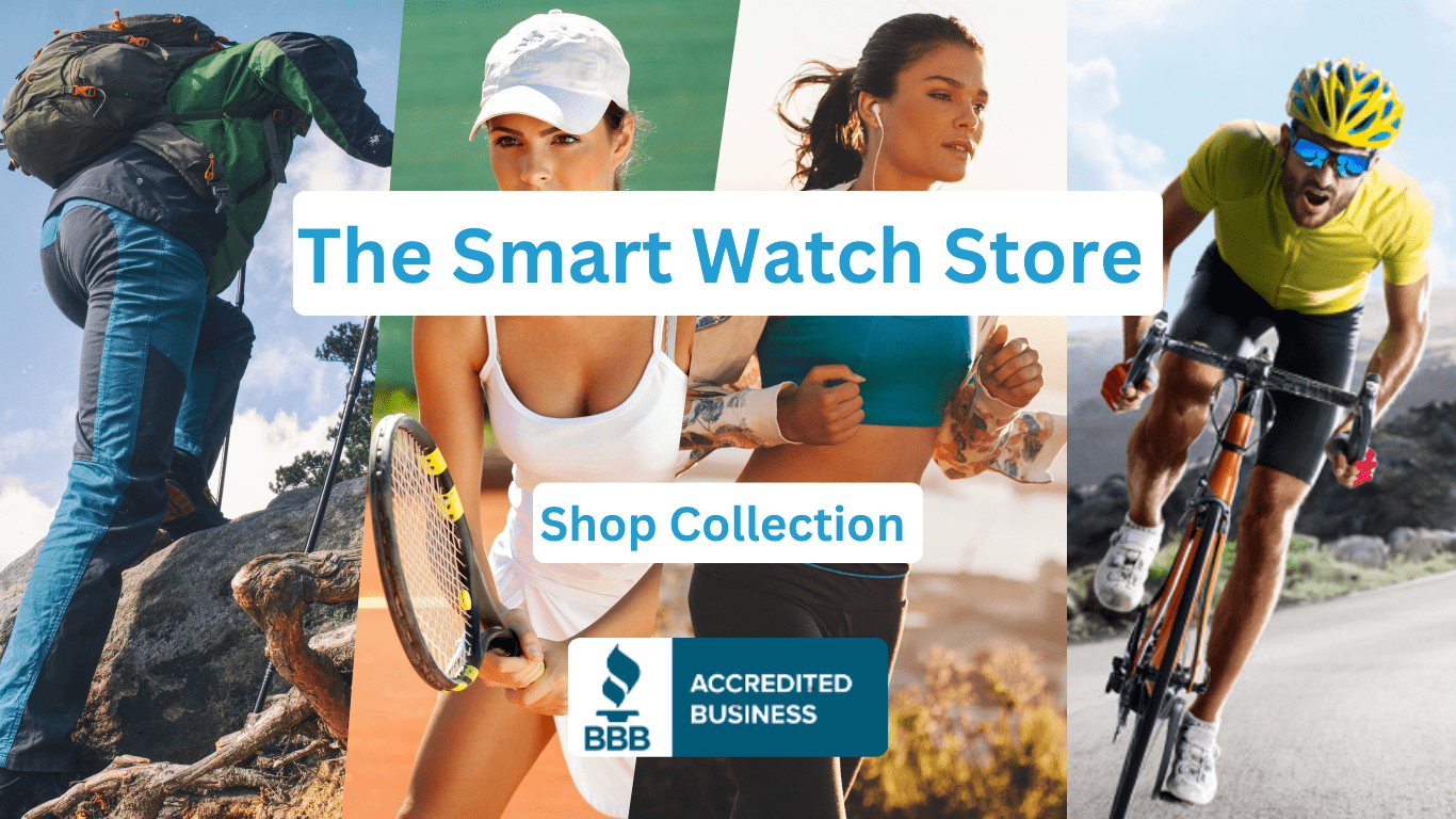 BluerockCanada landing Page Showing People Wearing a Smart Watch Doing Various Physical Activities