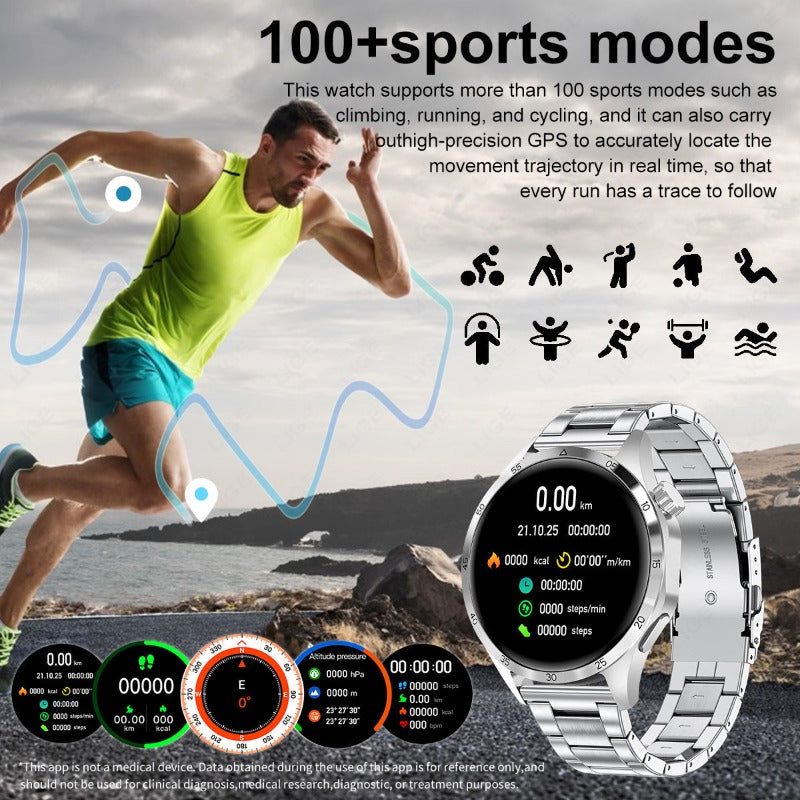 Man's Sport Smart Watch Bluetooth Calling IP68 Waterproof-BlueRockCanada