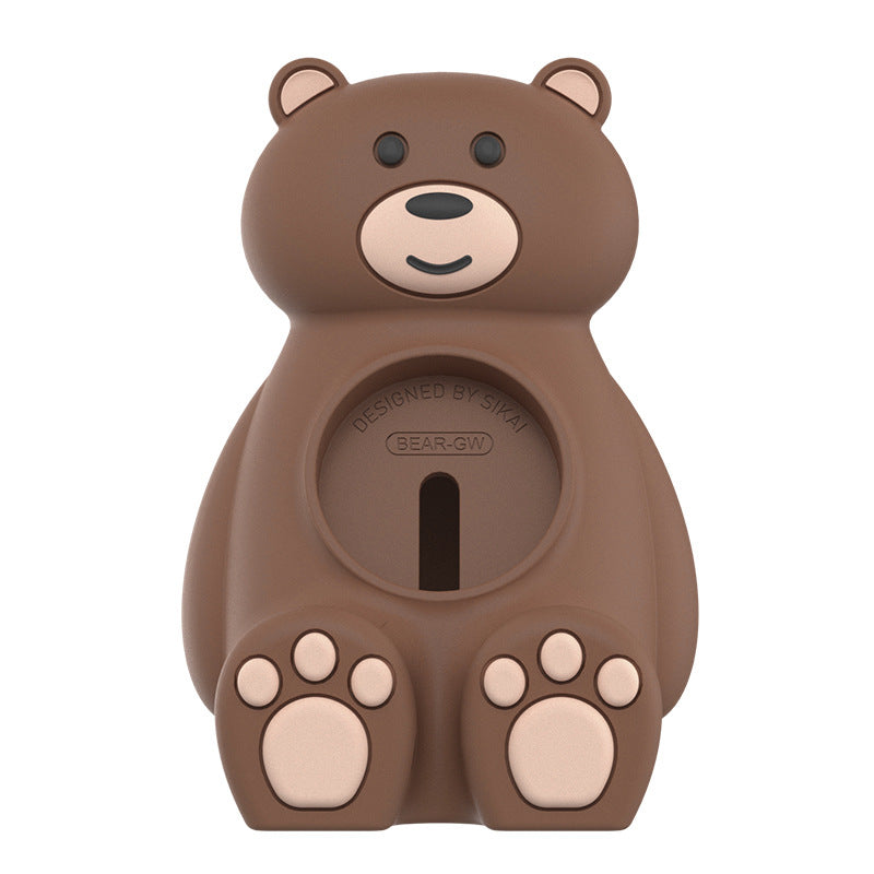 Smartwatch Charger Cute Bear Stand - BlueRockCanada Brown / With Charger, Khaki / With Charger
