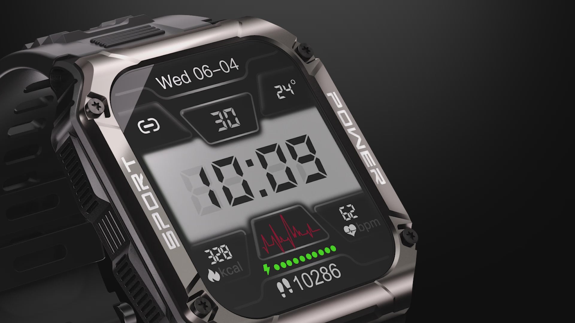 Compass Smartwatch 1.95 Screen Bluetooth Talk Fitness Tracker Video - BlueRockCanada