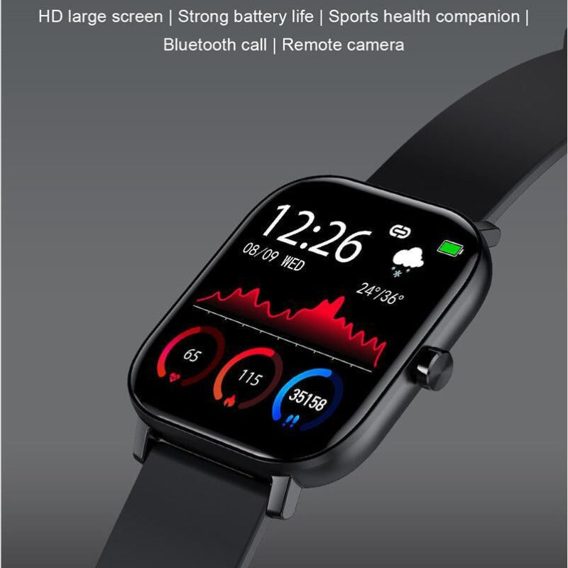 X5 Sports Smartwatch Track Blood Oxygen Heart Rate Blood Pressure - BlueRockCanada Black