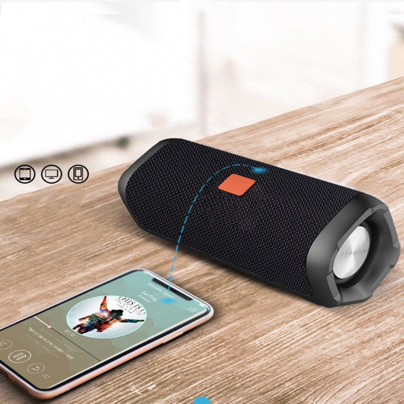 TWS Waterproof Fabric Bluetooth Portable Wireless Speaker - BlueRockCanada Black
