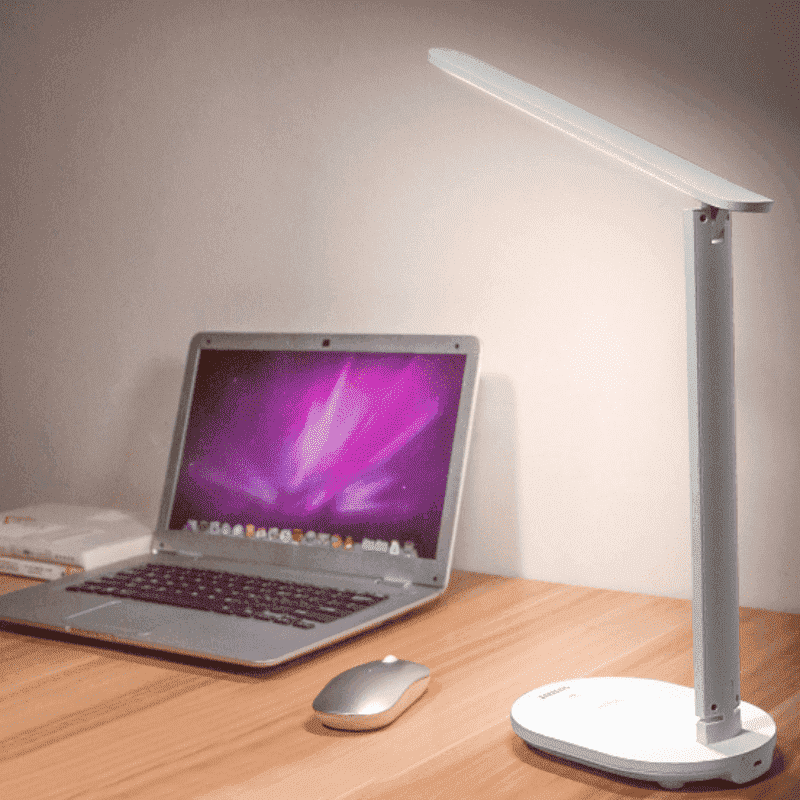 LED Office Table Touch Lamp With Phone Charging Port - BlueRockCanada White