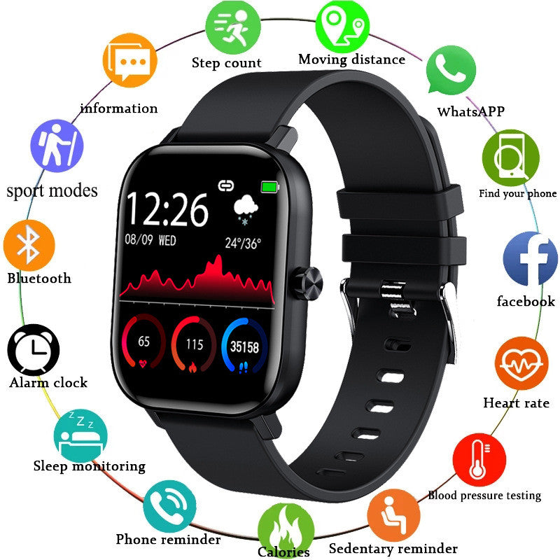 Unisex Bluetooth Smartwatch - BlueRockCanada Black, Red, Blue, Pink, Black2