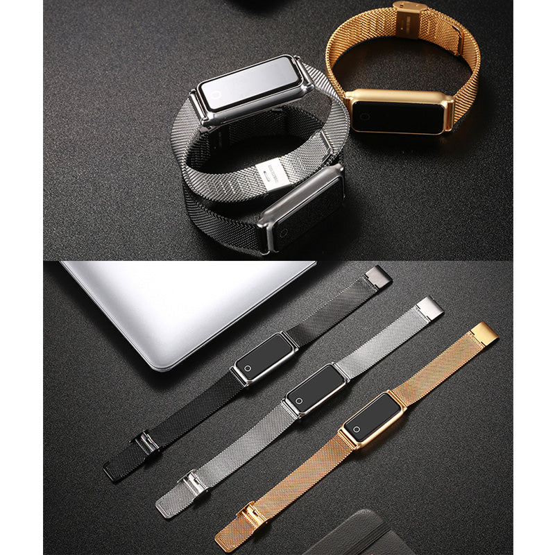 New Y8 Color Screen Full Metal Bracelet Women's Smartwatch - BlueRockCanada Black, Gold, Silver